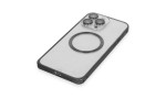 Joko iPhone 15 Pro Kılıf Metal Bumper Magneticsafe Kapak - Siyah