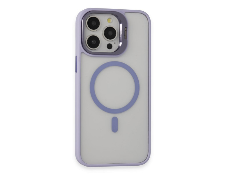 Joko iPhone 15 Pro Kılıf Roblox Lens Magsafe Standlı Kapak - Lila