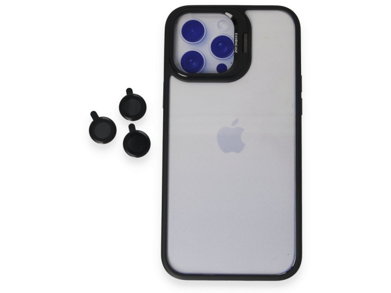Joko iPhone 15 Pro Kılıf Roblox Lens Standlı Kapak - Siyah