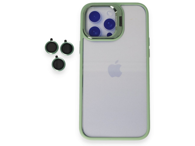 Joko iPhone 15 Pro Kılıf Roblox Lens Standlı Kapak - Yeşil