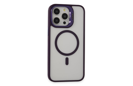 Joko iPhone 15 Pro Max Kılıf Roblox Lens Magsafe Standlı Kapak - Derin Mor