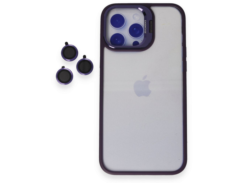 Joko iPhone 15 Pro Max Kılıf Roblox Lens Standlı Kapak - Derin Mor