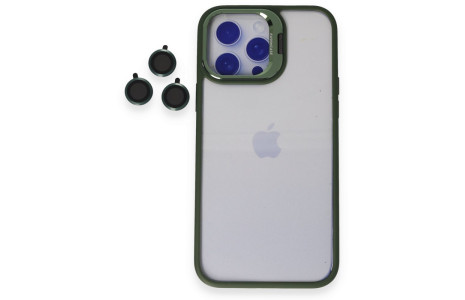 Joko iPhone 15 Pro Max Kılıf Roblox Lens Standlı Kapak - Koyu Yeşil
