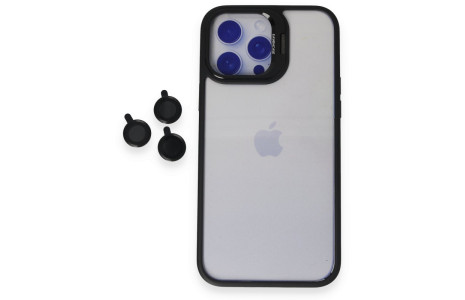Joko iPhone 15 Pro Max Kılıf Roblox Lens Standlı Kapak - Siyah