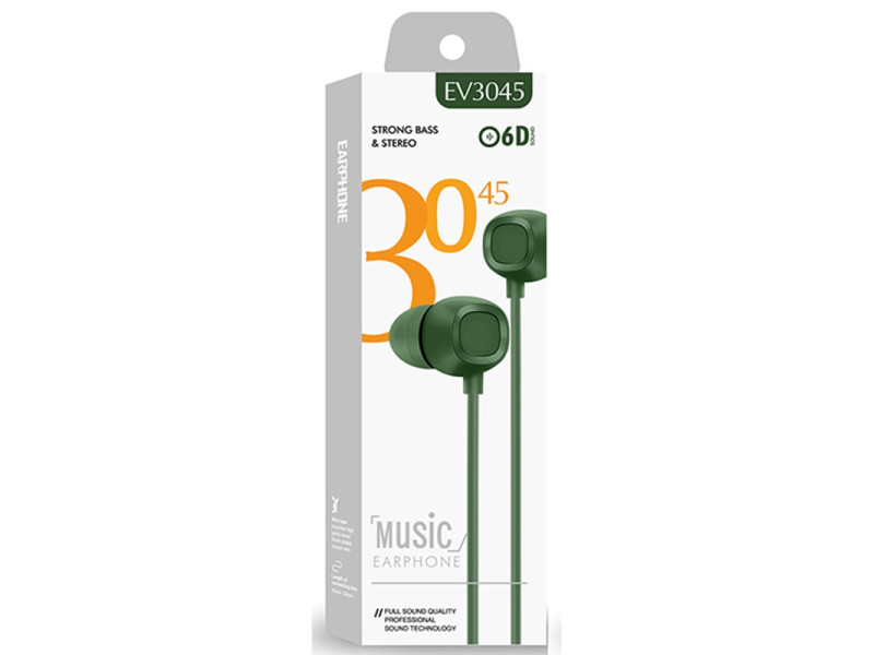 Karler Bass EV-3045 Kablolu Kulaklık - Koyu Yeşil