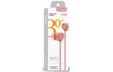Karler Bass EV-3045 Kablolu Kulaklık - Pembe