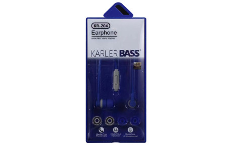 Karler Bass KR-204 Kablolu Kulaklık - Lacivert