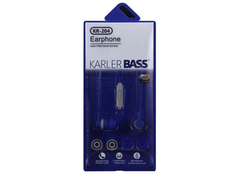 Karler Bass KR-204 Kablolu Kulaklık - Lacivert