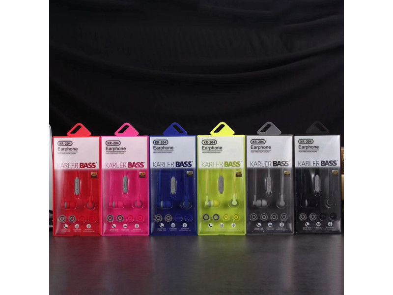 Karler Bass KR-204 Kablolu Kulaklık - Pembe
