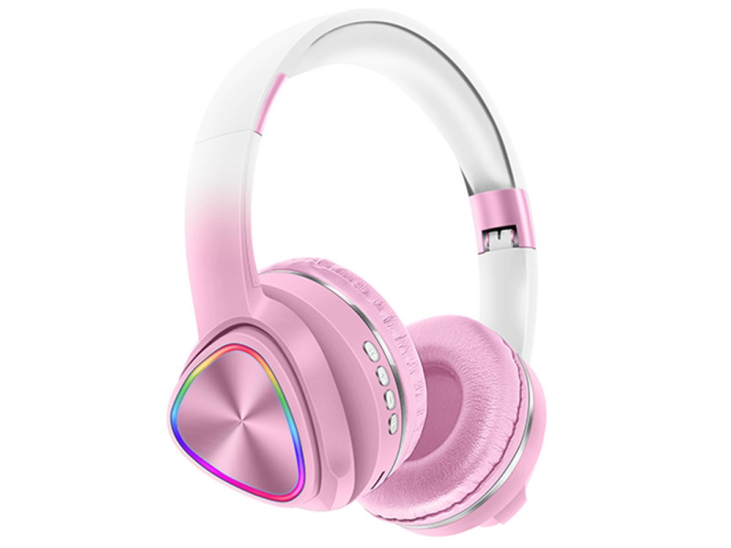 Karler Bass Tune 650 BT RGB Kablosuz Kafaüstü Kulaklık - Pembe