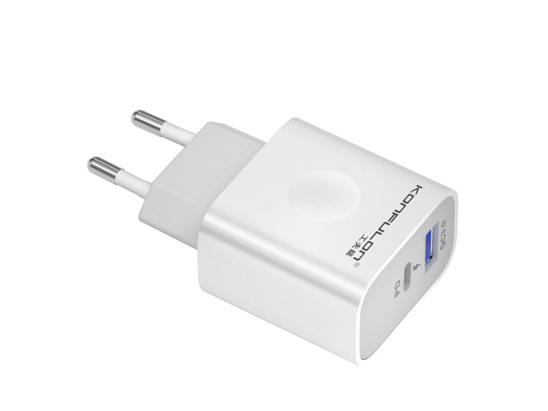 Konfulon C69Q 1 Adet 20W Type-C ve 1 Adet 18W Usb 3.0 Çıkışlı PD Şarj Cihazı