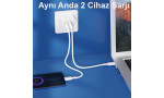 Konfulon C69Q 1 Adet 20W Type-C ve 1 Adet 18W Usb 3.0 Çıkışlı PD Şarj Cihazı