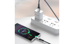 Konfulon DC33 Usb 3.0 to Lightning 1M Tel Örgü 60W Kablo - Gümüş