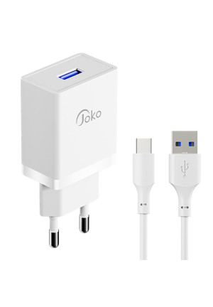 Joko JK77 15W + PX18 1M 2.4A Usb to Type-C Kablolu PD Şarj Cihazı