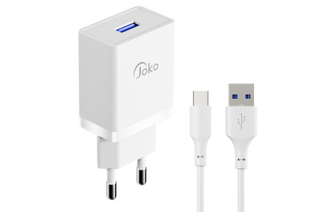 Joko JK77 15W + PX18 1M 2.4A Usb to Type-C Kablolu PD Şarj Cihazı