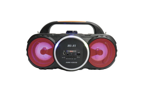 Newface ABS-4202 Kumandalı RGB FM Kablosuz Hoparlör - Kırmızı