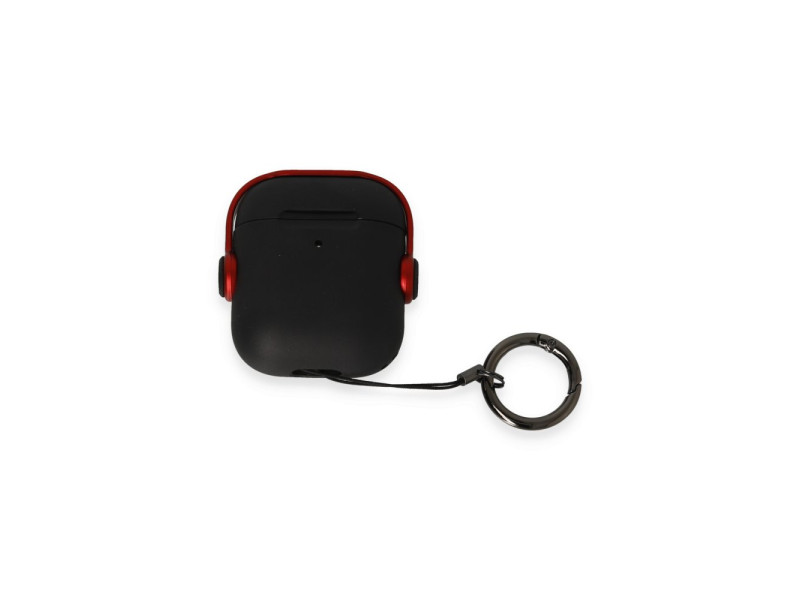Newface Airpods 2 (2.nesil) Cool Kılıf - Siyah-Kırmızı