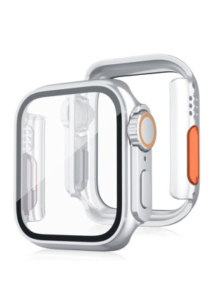 Newface Apple Watch 41mm Watch 49mm Kasa Dönüştürücü ve Ekran Koruyucu - Titanyum Gold