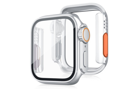 Newface Apple Watch 41mm Watch 49mm Kasa Dönüştürücü ve Ekran Koruyucu - Titanyum Gold