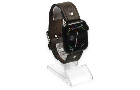 Newface Apple Watch 45mm NL18 Deri Kordon - Kahverengi