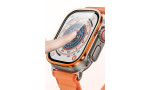 Newface Apple Watch Ultra 49mm Alüminyum Kasa Cam Ekran Koruyucu - Turuncu