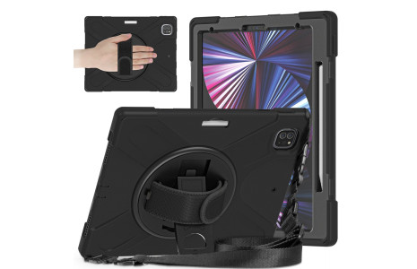 Newface iPad Pro 12.9 (2020) Kılıf Amazing Tablet Kapak - Siyah