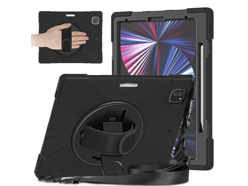 Newface iPad Pro 12.9 (2020) Kılıf Amazing Tablet Kapak - Siyah