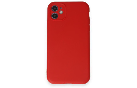 Newface iPhone 11 Kılıf First Silikon - Kırmızı