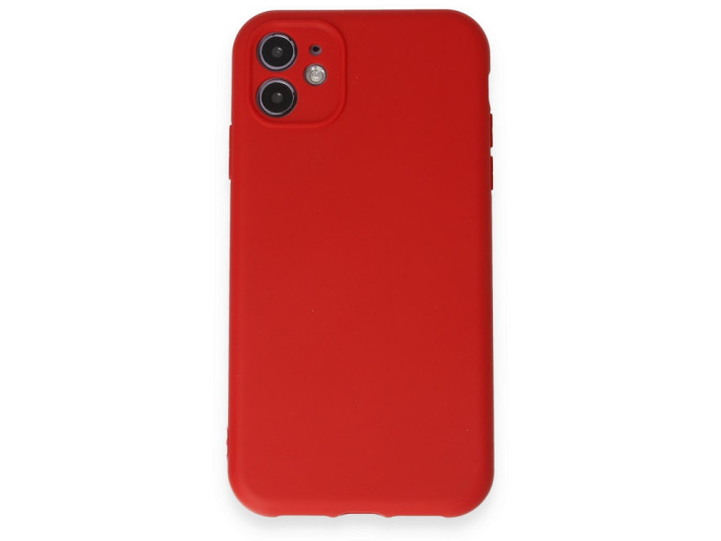 Newface iPhone 11 Kılıf First Silikon - Kırmızı