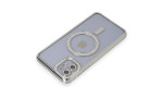 Newface iPhone 11 Kılıf Joke Simli Magneticsafe Kılıf - Gümüş