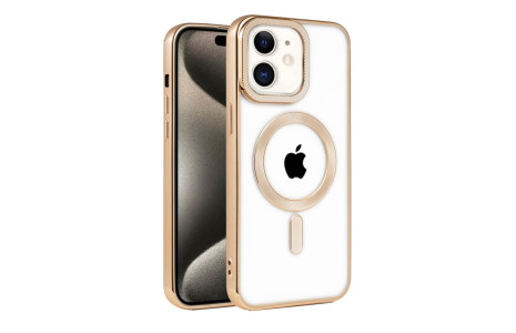 Newface iPhone 11 Kılıf Kronos Magsafe Kapak - Gold