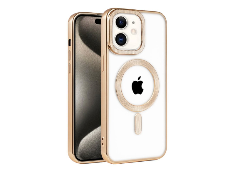 Newface iPhone 11 Kılıf Kronos Magsafe Kapak - Gold