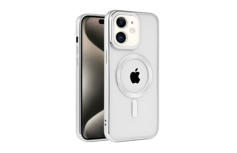 Newface iPhone 11 Kılıf Kronos Magsafe Kapak - Gümüş