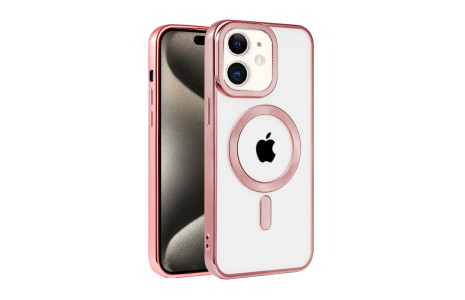 Newface iPhone 11 Kılıf Kronos Magsafe Kapak - Rose Gold