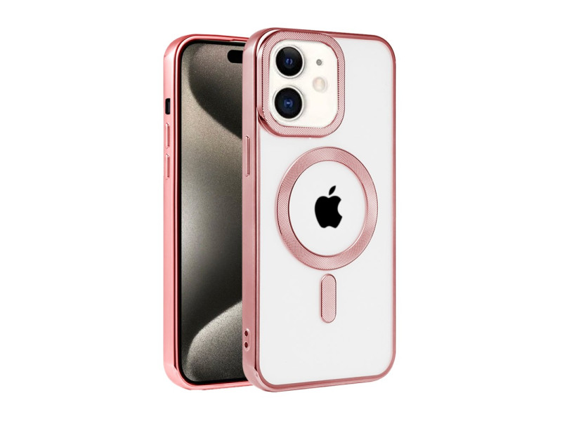 Newface iPhone 11 Kılıf Kronos Magsafe Kapak - Rose Gold
