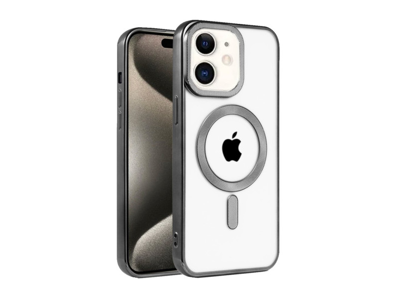 Newface iPhone 11 Kılıf Kronos Magsafe Kapak - Siyah