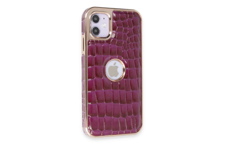 Newface iPhone 11 Kılıf Snake Kapak - Derin Mor