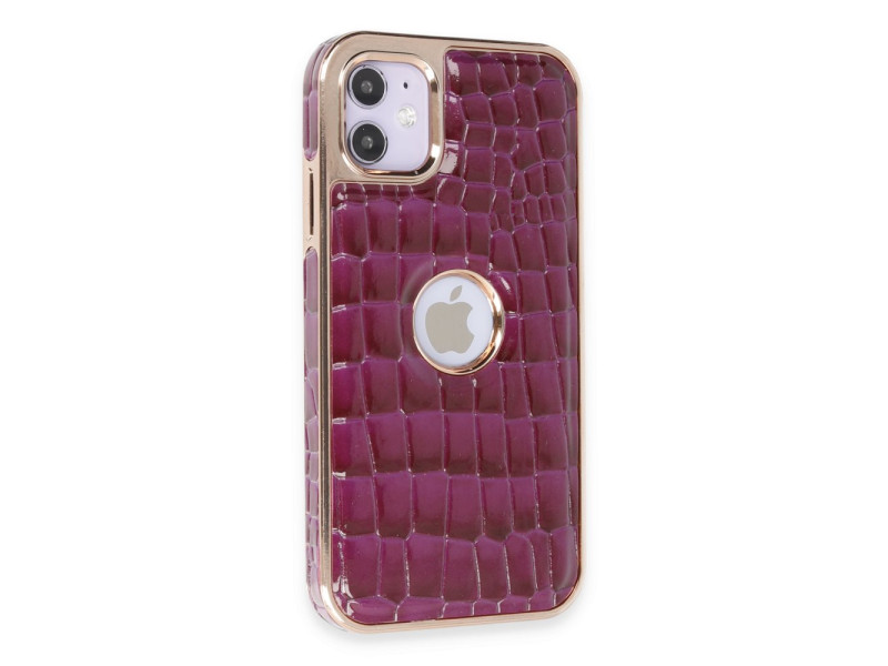 Newface iPhone 11 Kılıf Snake Kapak - Derin Mor