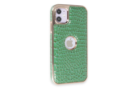 Newface iPhone 11 Kılıf Snake Kapak - Koyu Yeşil