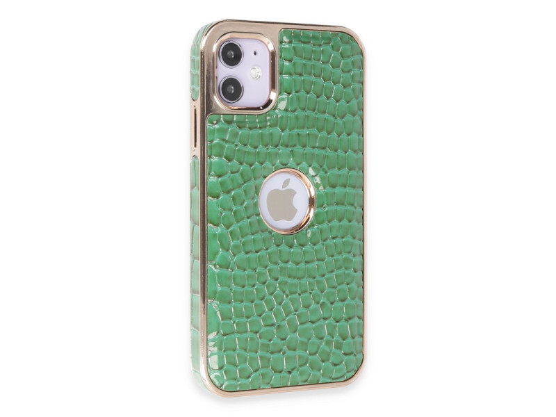 Newface iPhone 11 Kılıf Snake Kapak - Koyu Yeşil