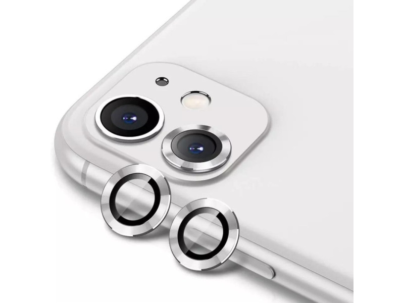 Newface iPhone 11 Valdez Metal Kamera Lens - Gümüş