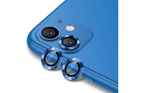 Newface iPhone 11 Valdez Metal Kamera Lens - Mavi
