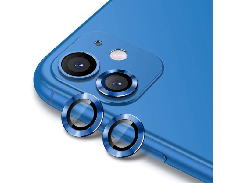 Newface iPhone 11 Valdez Metal Kamera Lens - Mavi