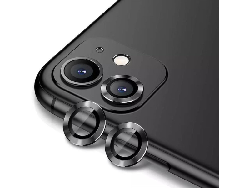 Newface iPhone 11 Valdez Metal Kamera Lens - Siyah