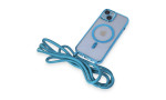 Newface iPhone 13 Kılıf Divo Lazer Askılı Magsafe Kapak - Sierra Blue