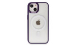 Newface iPhone 13 Kılıf Room Magneticsafe Silikon - Derin Mor