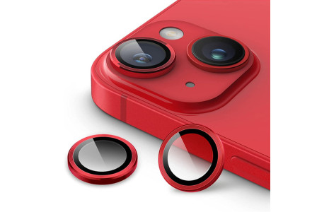 Newface iPhone 13 Mini Valdez Metal Kamera Lens - Kırmızı