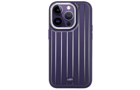 HDD iPhone 13 Pro Max Kılıf HBC-190 Kolaj Kapak - Derin Mor