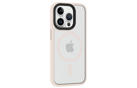 Newface iPhone 13 Pro Max Kılıf Trex Magneticsafe Kapak - Pudra