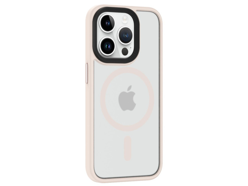 Newface iPhone 13 Pro Max Kılıf Trex Magneticsafe Kapak - Pudra